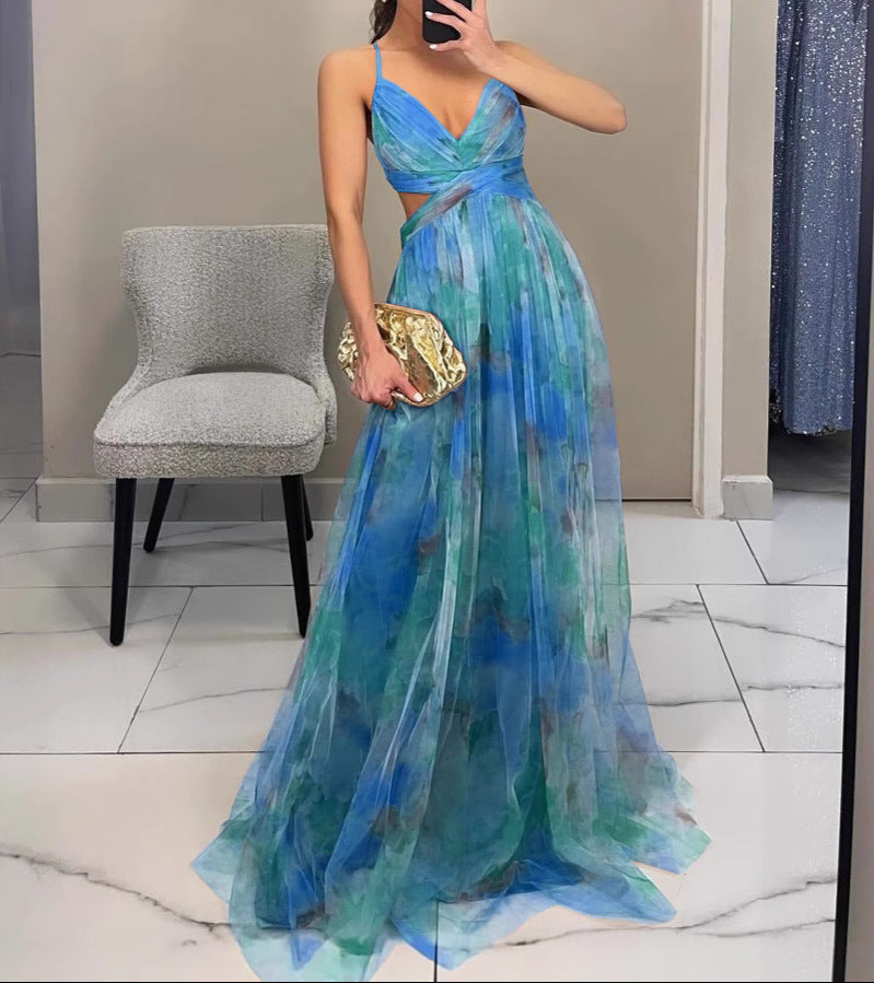 Seréa™ | Luxe Maxi Jurk met Florale Print