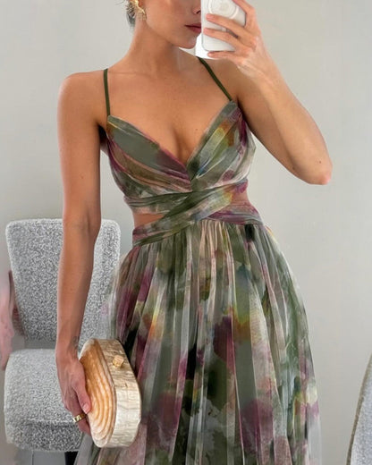 Seréa™ | Luxe Maxi Jurk met Florale Print