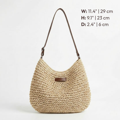 Elodie™ | Elegante Geweven Schoudertas