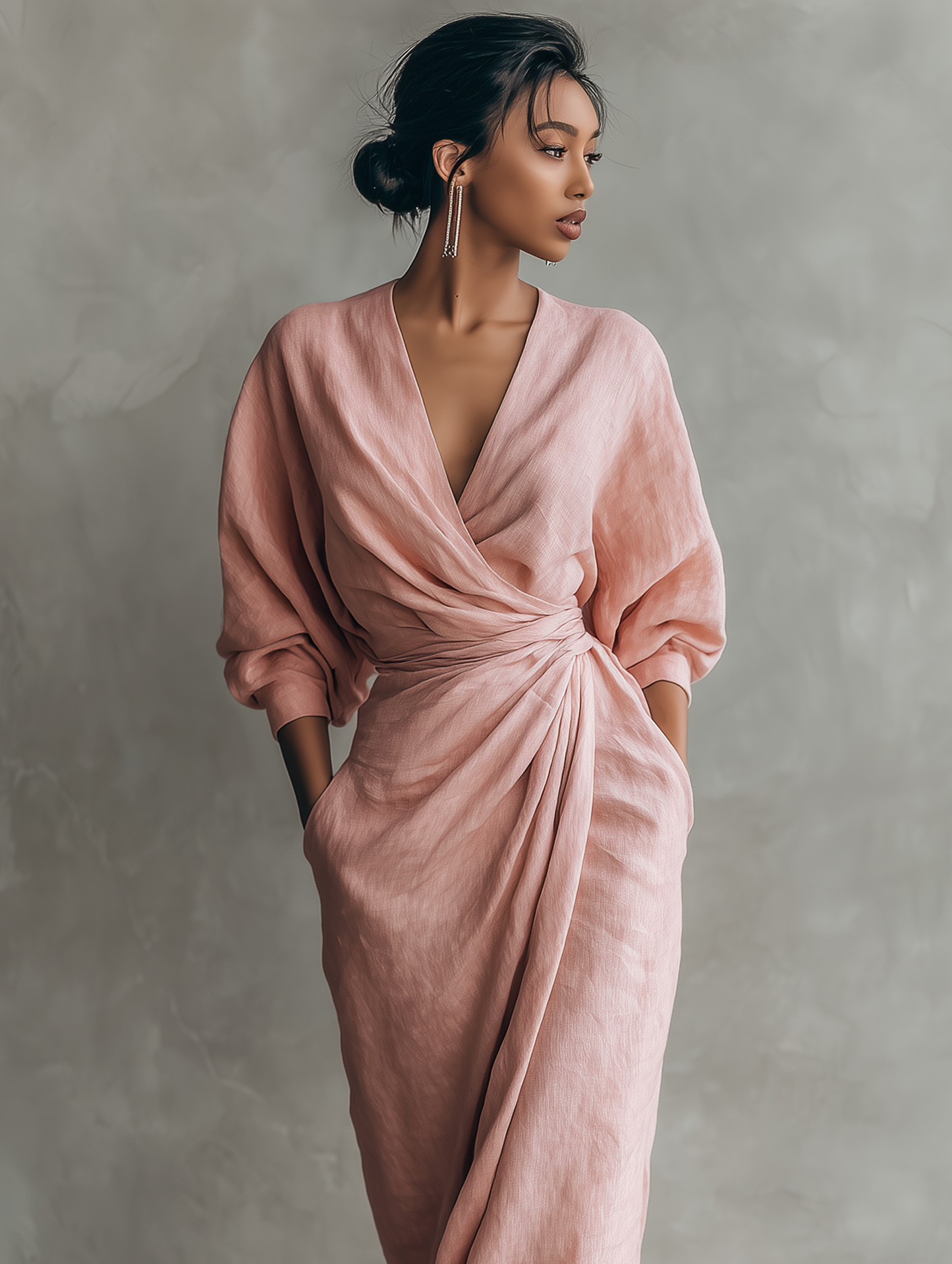 Mirella™ | Elegante Maxi Jurk met V-Hals
