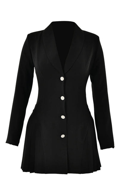 Blazer Mini Jurk | Diepe V Elegantie Elivra