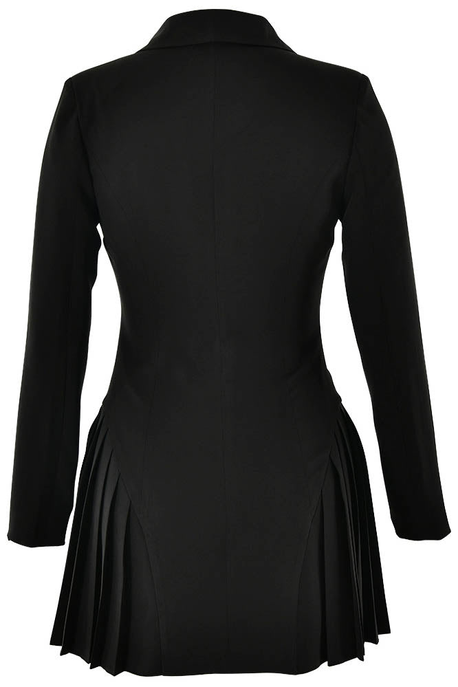 Blazer Mini Jurk | Diepe V Elegantie Elivra
