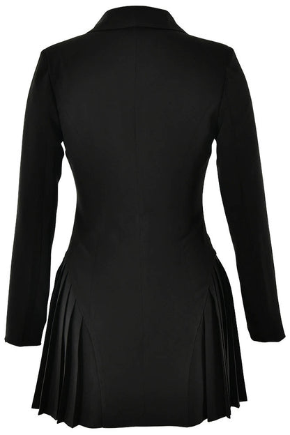 Blazer Mini Jurk | Diepe V Elegantie Elivra