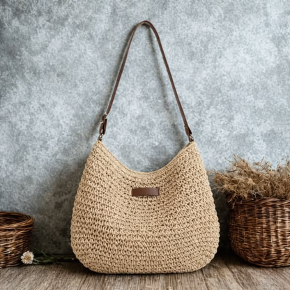 Elodie™ | Elegante Geweven Schoudertas