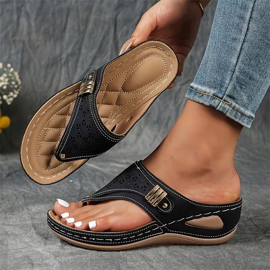 Calira™ | Comfort Sleehak Sandalen met Ondersteuning