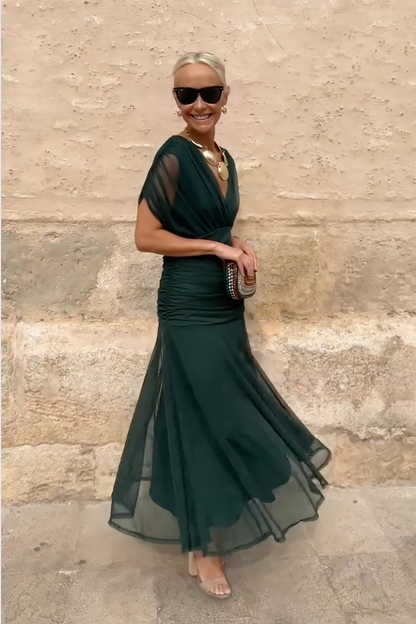 Valenne™ | Elegante Maxi Jurk met V-Hals