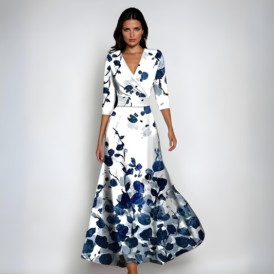 Valeria | Elegante Bloemen Maxi Jurk