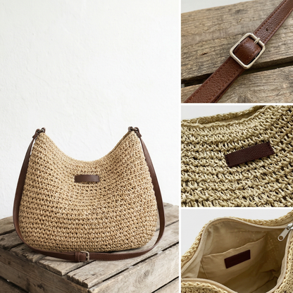 Elodie™ | Elegante Geweven Schoudertas