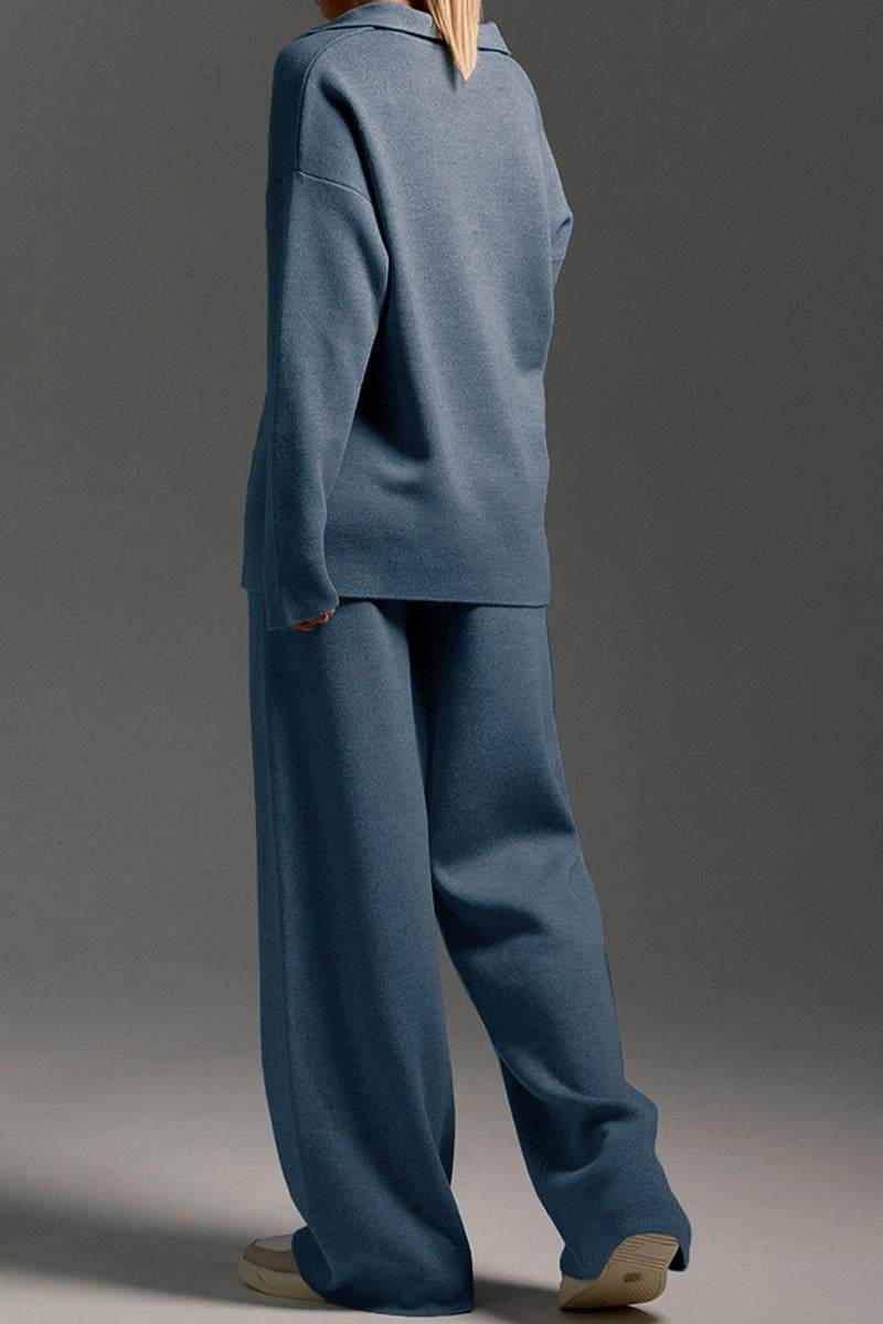 Plush & Preppy Camel Two-Piece Set Elivra