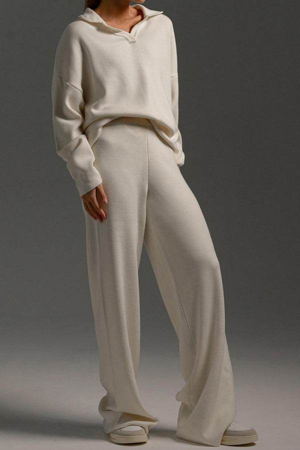 Plush & Preppy Camel Two-Piece Set Elivra