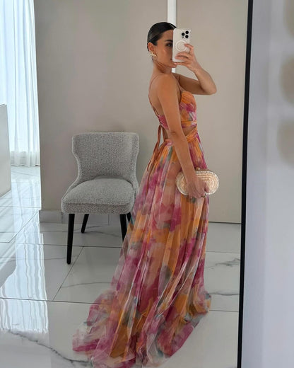 Seréa™ | Luxe Maxi Jurk met Florale Print