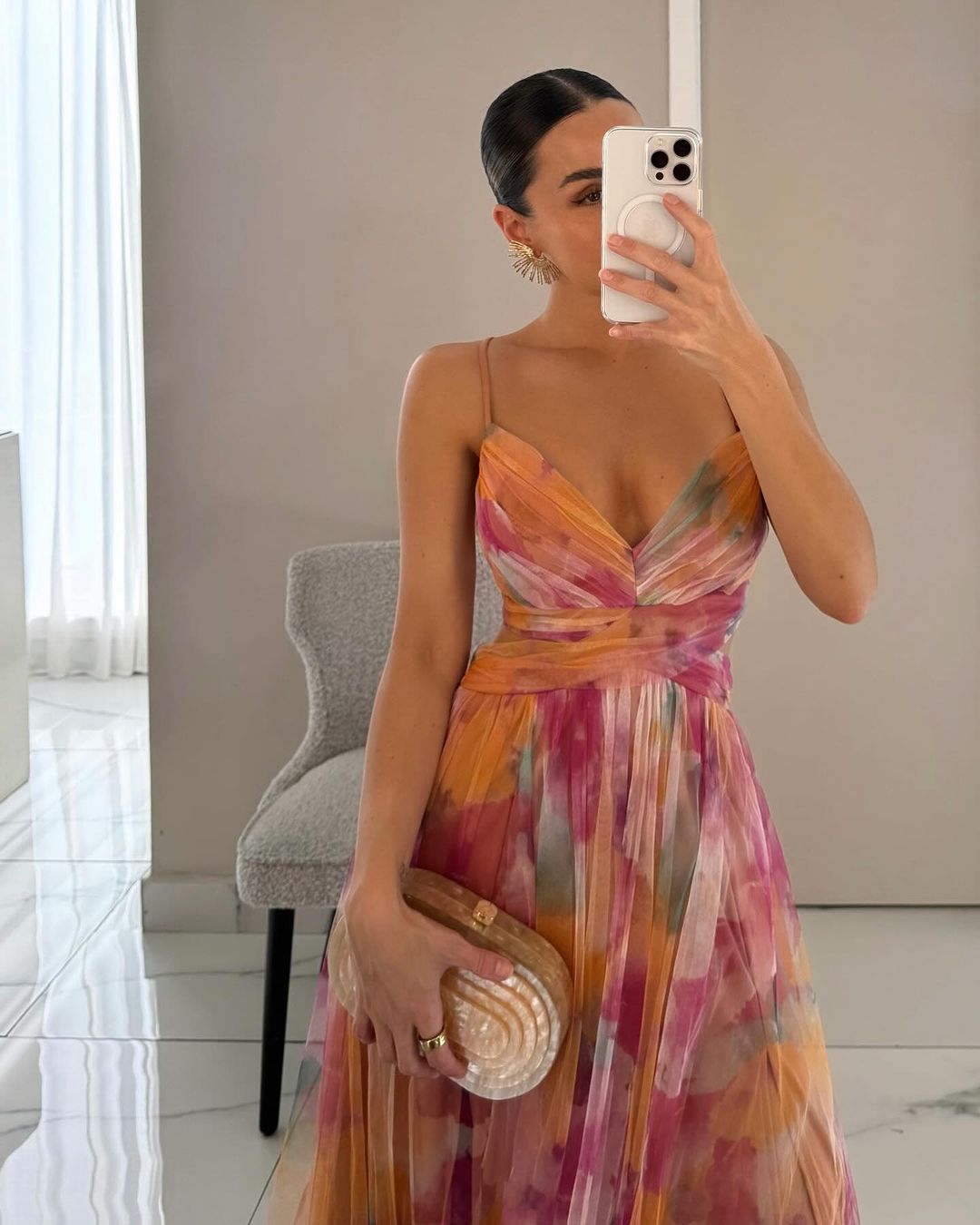 Seréa™ | Luxe Maxi Jurk met Florale Print