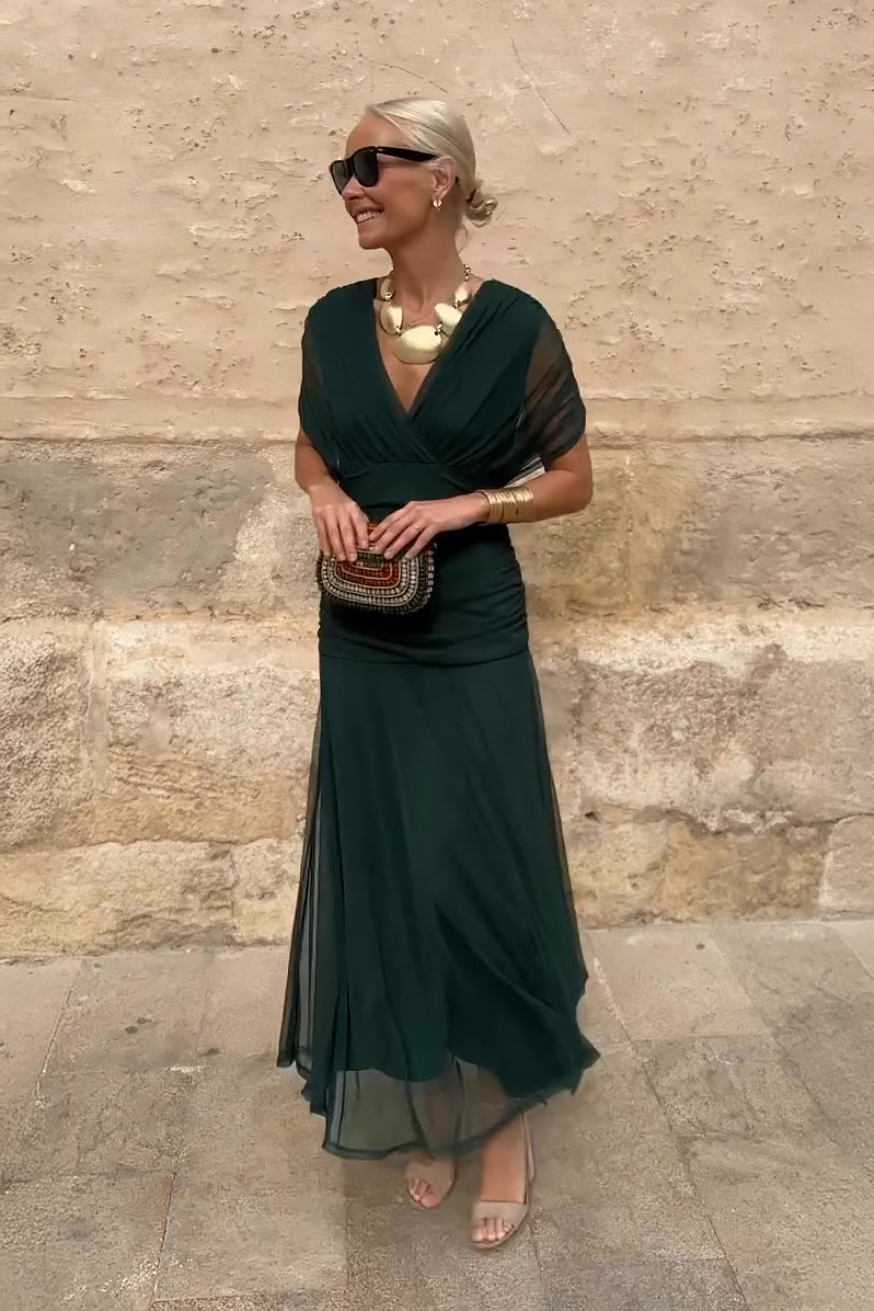 Valenne™ | Elegante Maxi Jurk met V-Hals