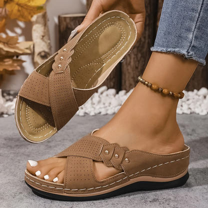 Estelle™ | Orthopedische Sleehak Sandalen