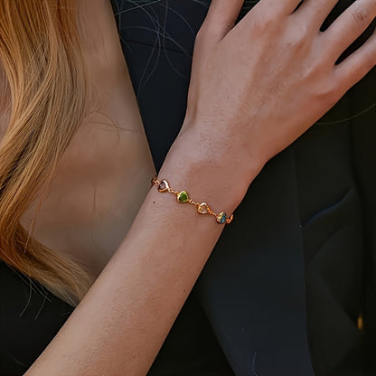 Marilou™ | Armband met Gekleurde Hartjes