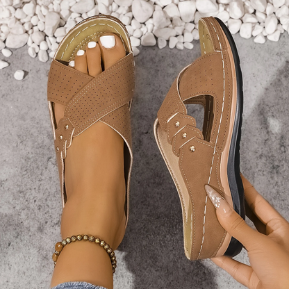 Estelle™ | Orthopedische Sleehak Sandalen