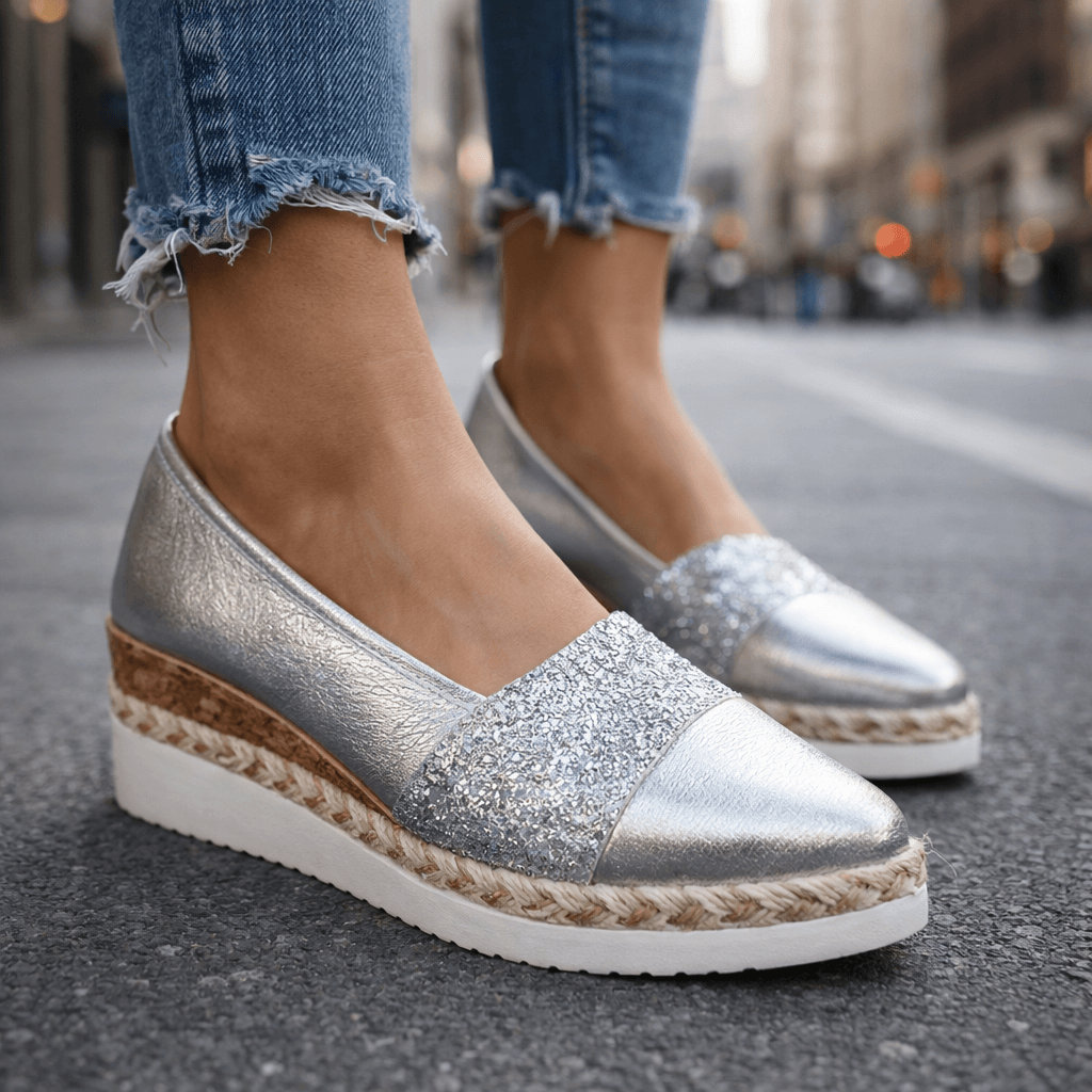 Seraphina™ | Luxe Glitter Wedge Sneakers