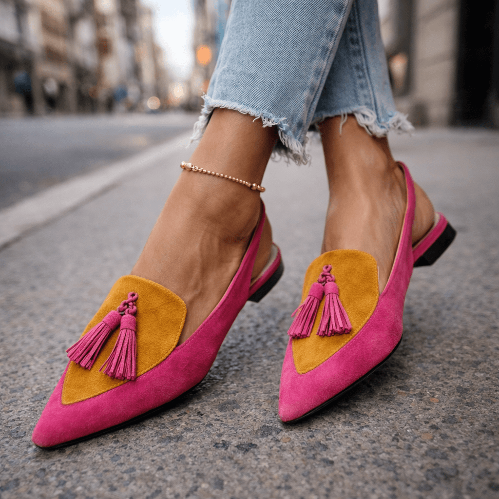 Vivienne™️ | Elegante Slingback Loafers met Kwastjes