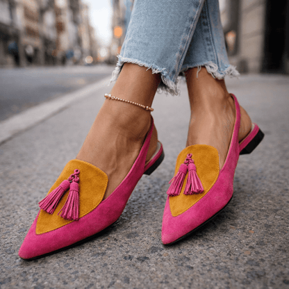 Vivienne™️ | Elegante Slingback Loafers met Kwastjes