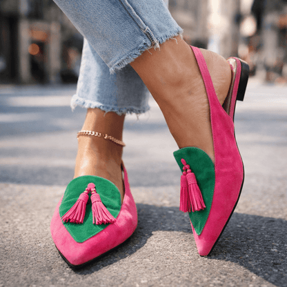 Vivienne™️ | Elegante Slingback Loafers met Kwastjes