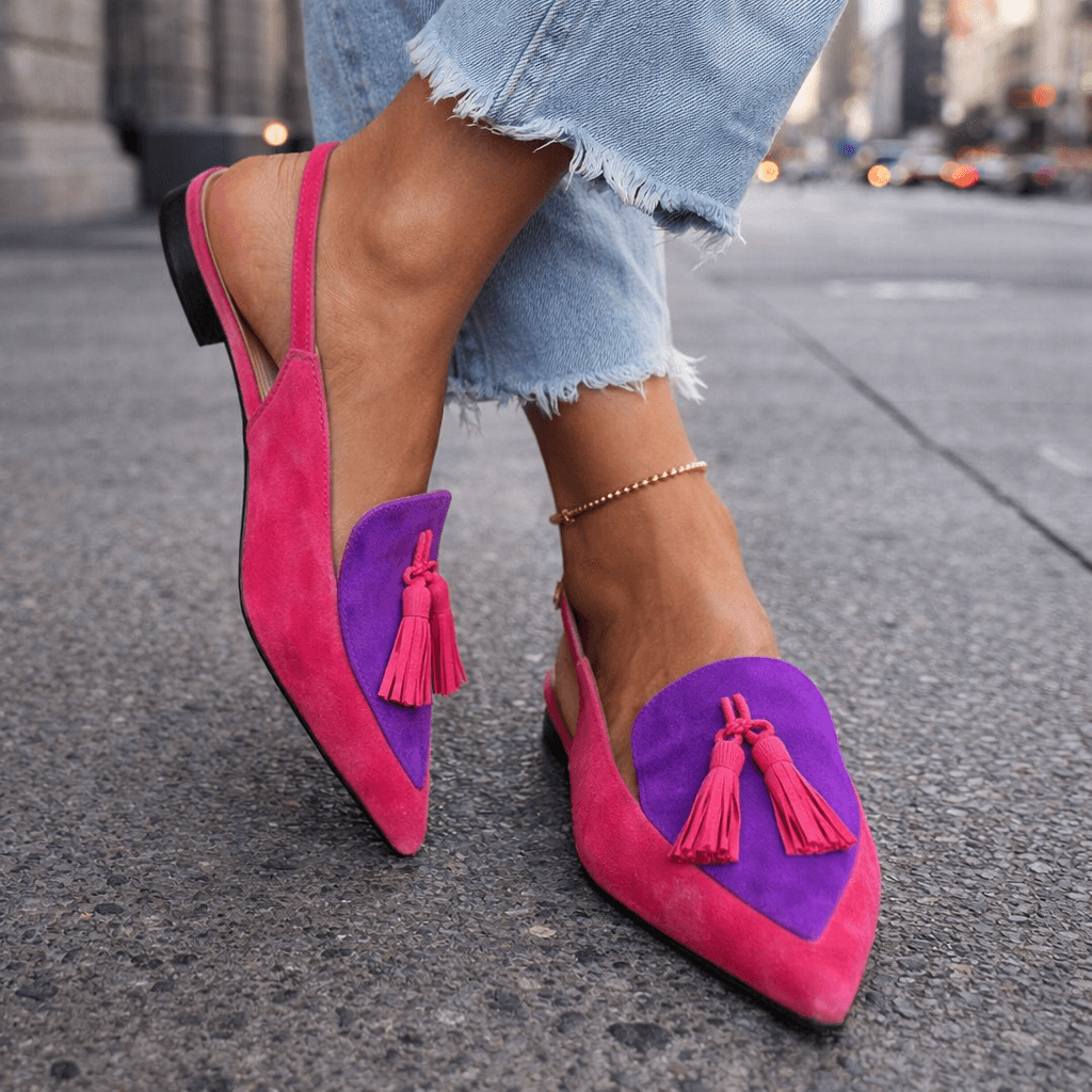 Vivienne™️ | Elegante Slingback Loafers met Kwastjes