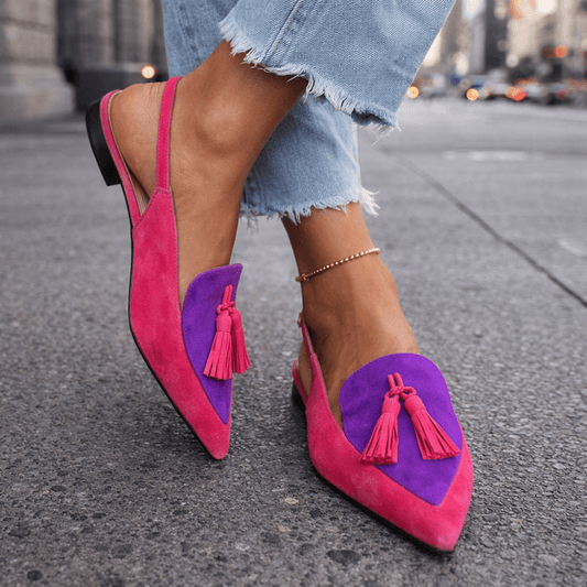Vivienne™️ | Elegante Slingback Loafers met Kwastjes
