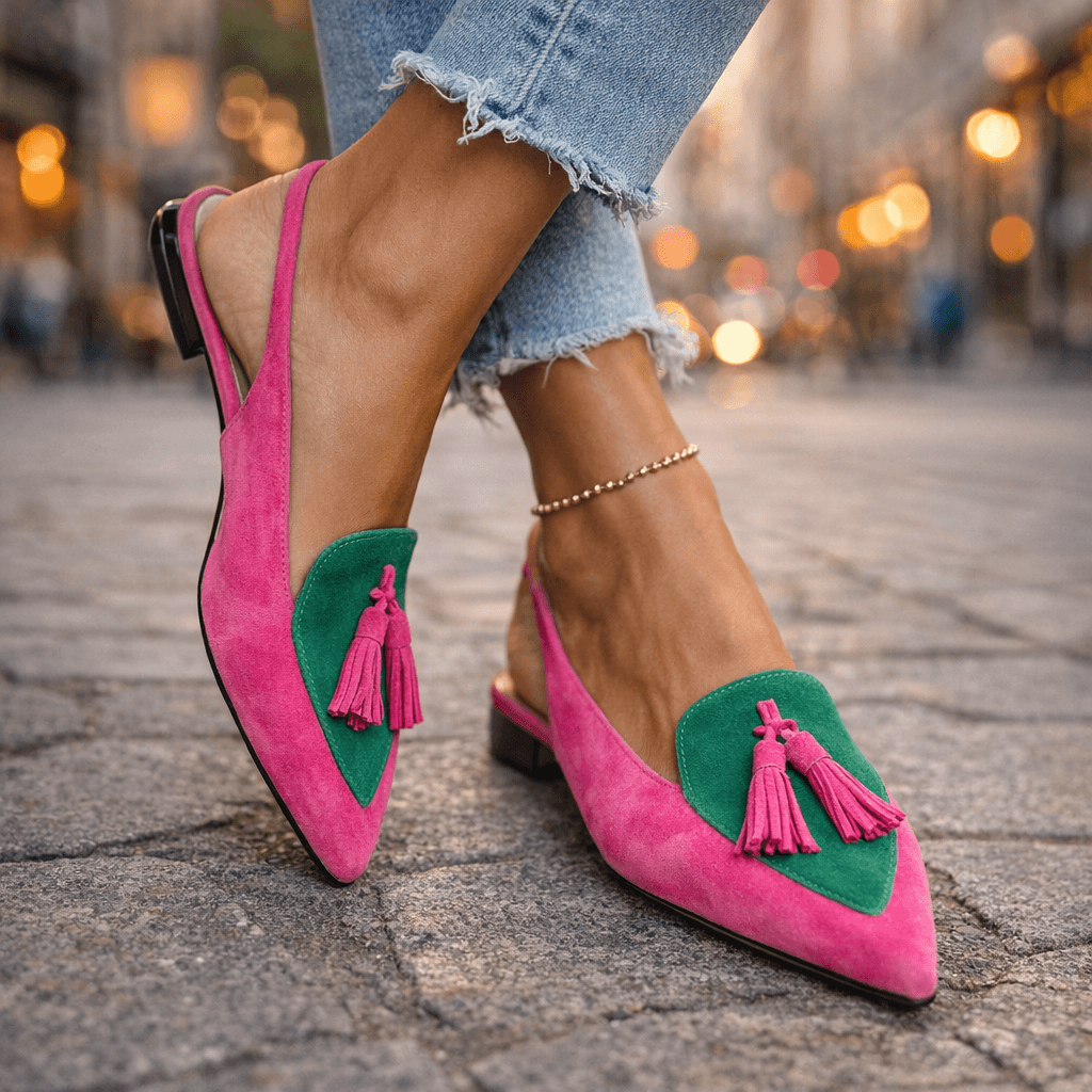 Vivienne™️ | Elegante Slingback Loafers met Kwastjes