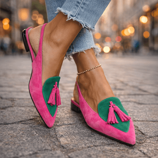 Vivienne™️ | Elegante Slingback Loafers met Kwastjes