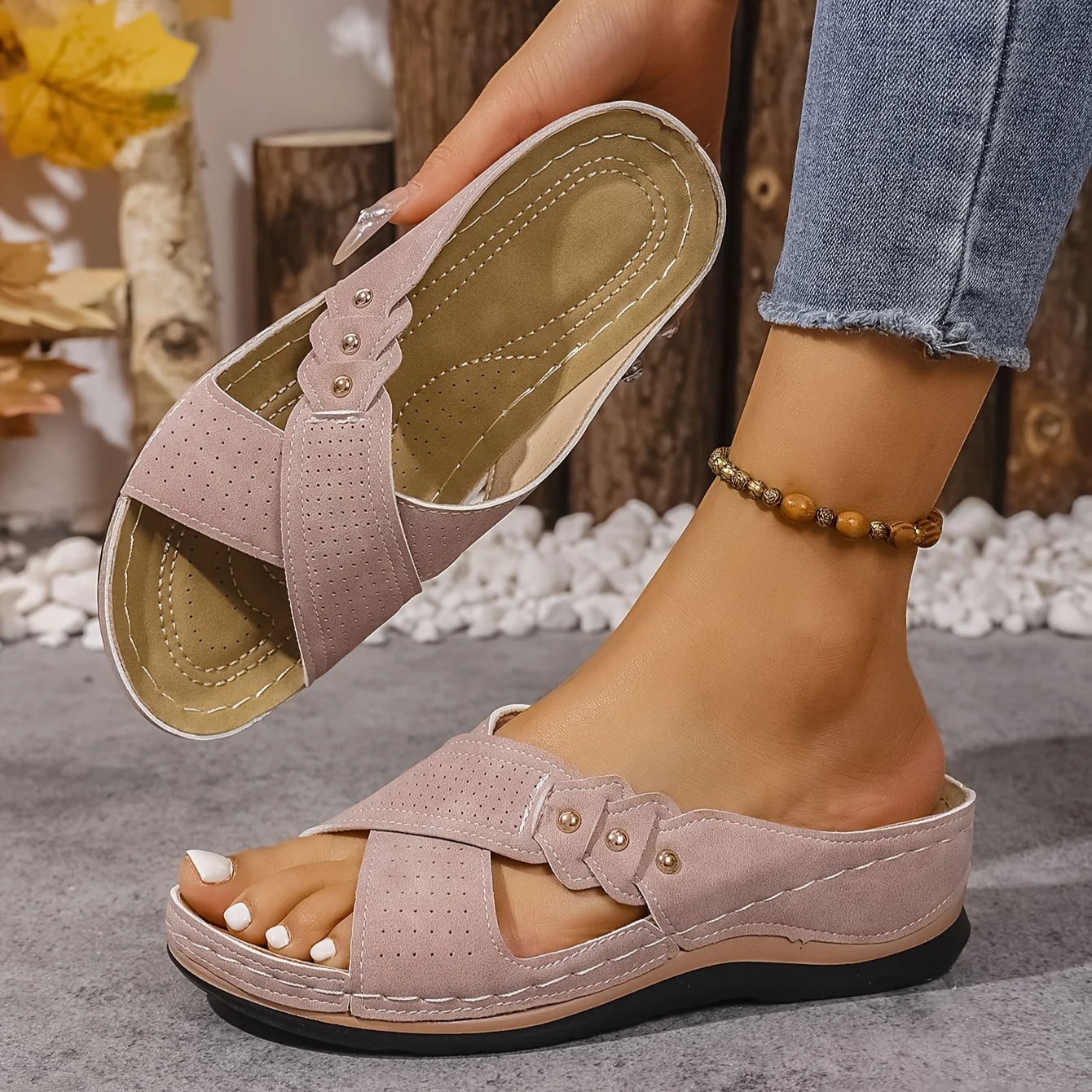 Estelle™ | Orthopedische Sleehak Sandalen