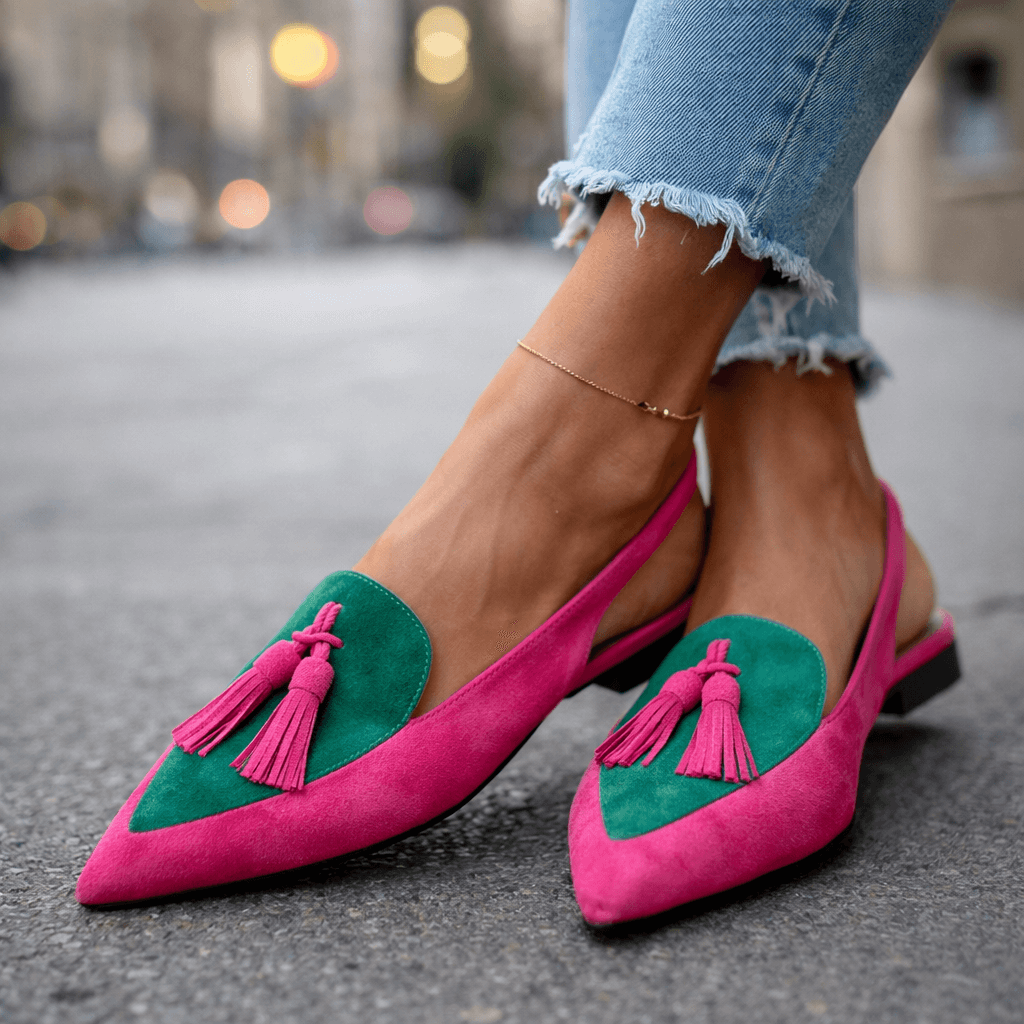 Vivienne™️ | Elegante Slingback Loafers met Kwastjes