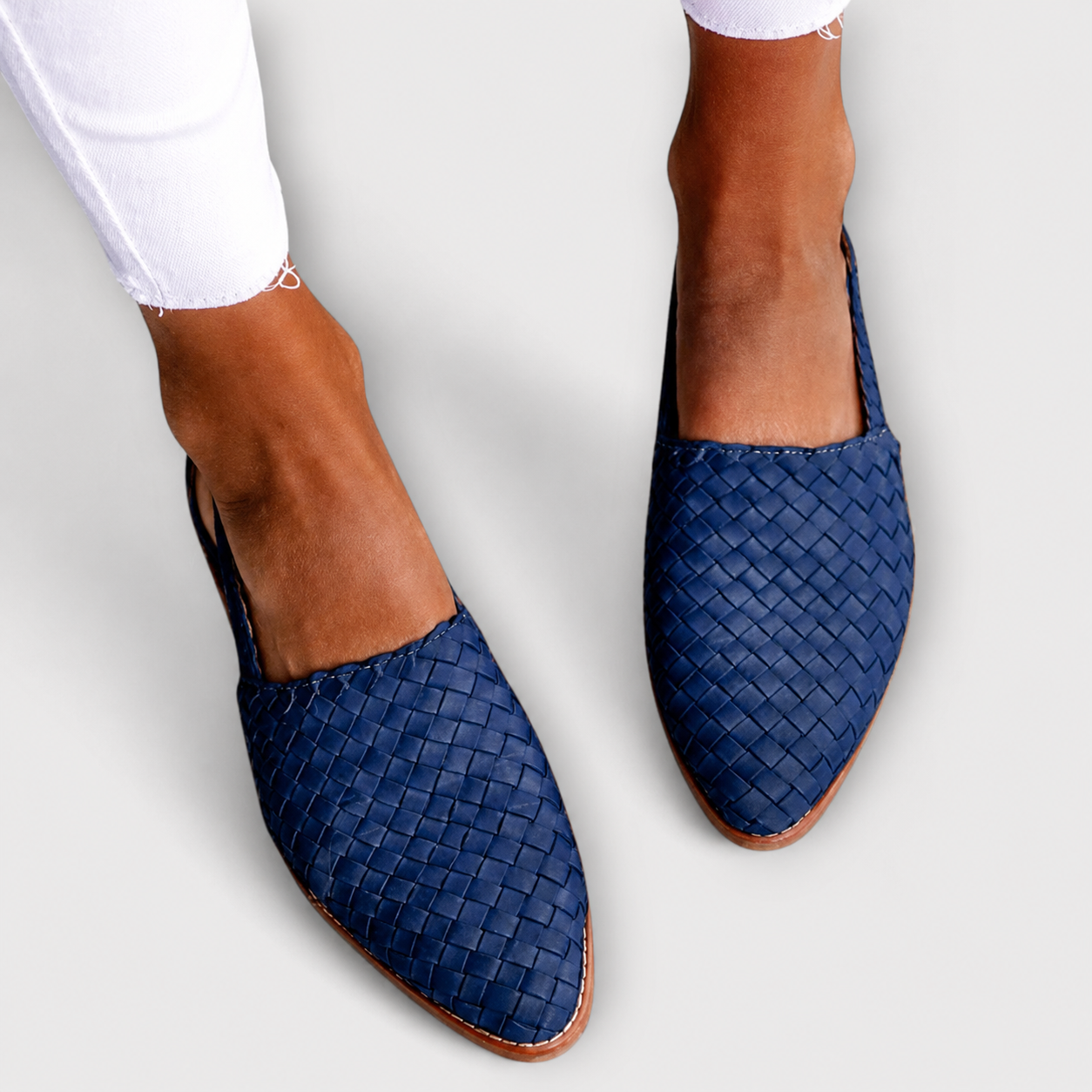 Simone™ | Gevlochten Loafers met Hielbandje
