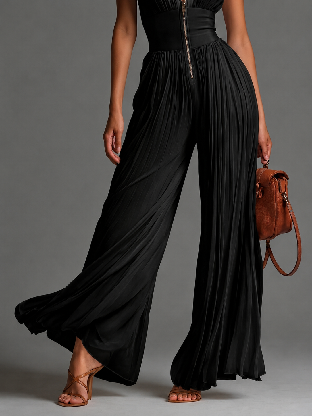 Laure™ | Elegante Mouwloze Jumpsuit met V-Hals