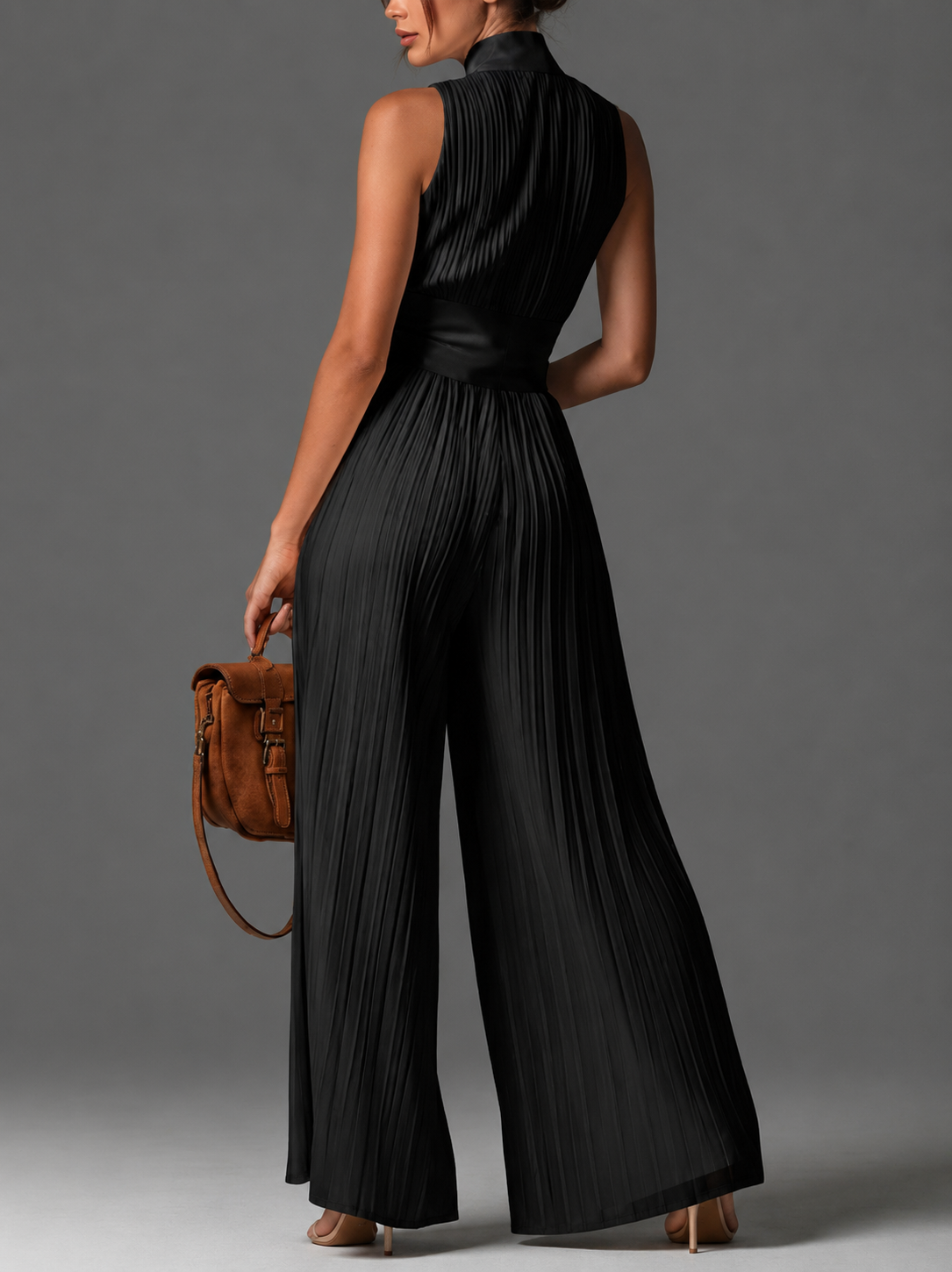 Laure™ | Elegante Mouwloze Jumpsuit met V-Hals
