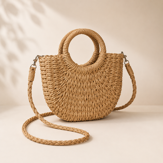 Marisol™ | Handgeweven Half-Moon Crossbody