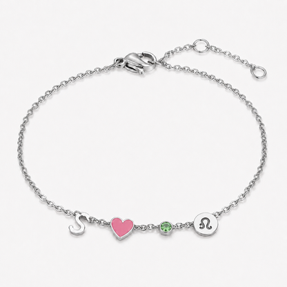Amoura™ | Armband met Hartje en Initiaal