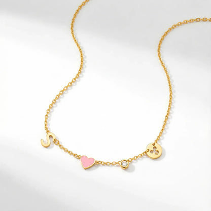 Amoura™ | Ketting met Hartje en Initiaal
