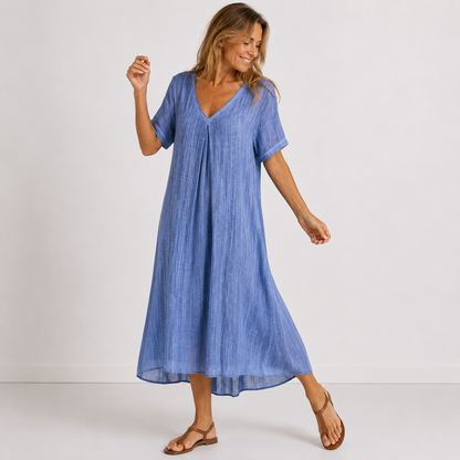 Amélie™ | Luchtige Maxi Jurk met V-Hals