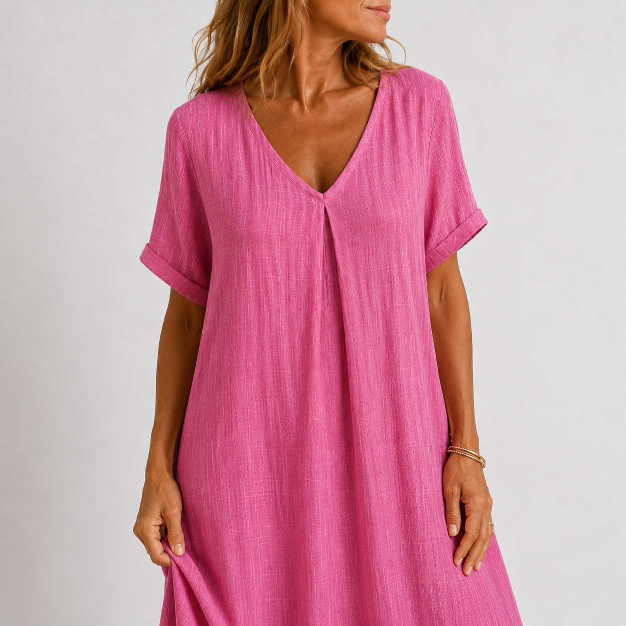 Amélie™ | Luchtige Maxi Jurk met V-Hals