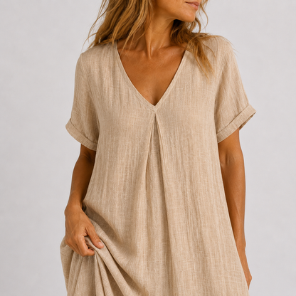 Amélie™ | Luchtige Maxi Jurk met V-Hals