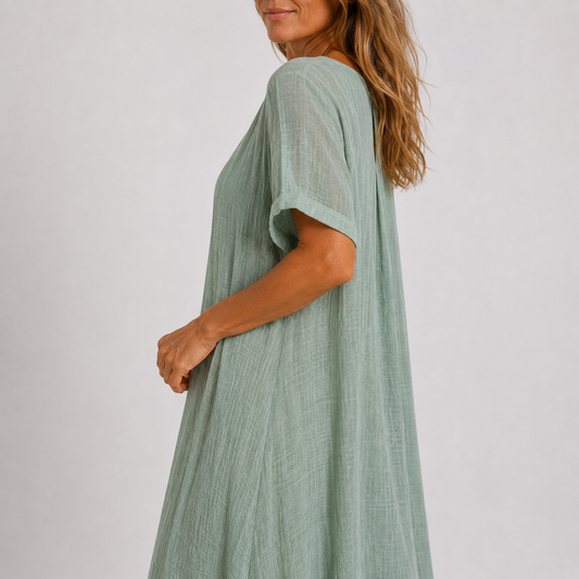 Amélie™ | Luchtige Maxi Jurk met V-Hals