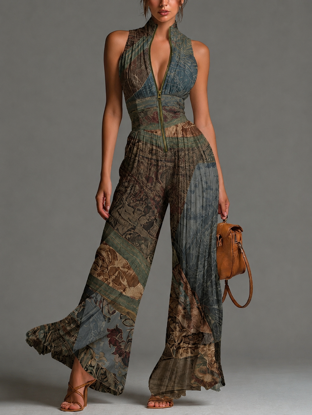 Laure™ | Elegante Mouwloze Jumpsuit met V-Hals