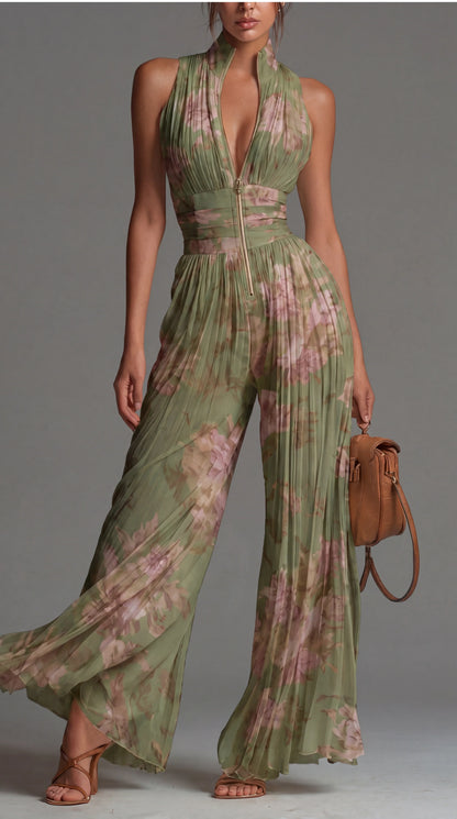 Laure™ | Elegante Mouwloze Jumpsuit met V-Hals