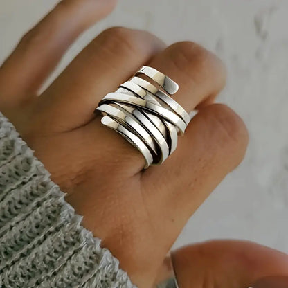 Marion™ | Zilveren Ring met Vintage Uitstraling