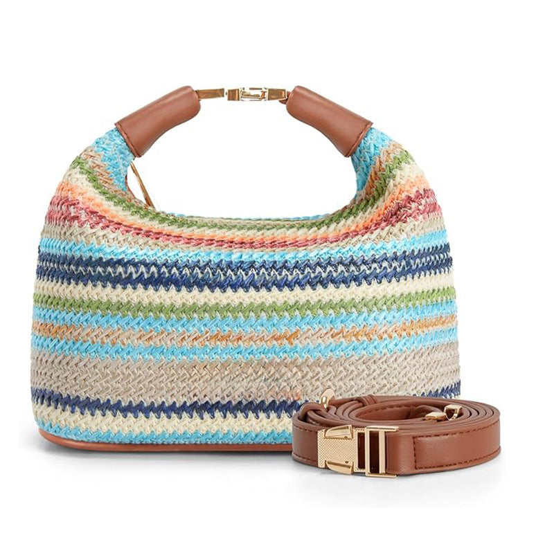 Margot™ | Geweven Bucket Tote Met Luxe Afwerking