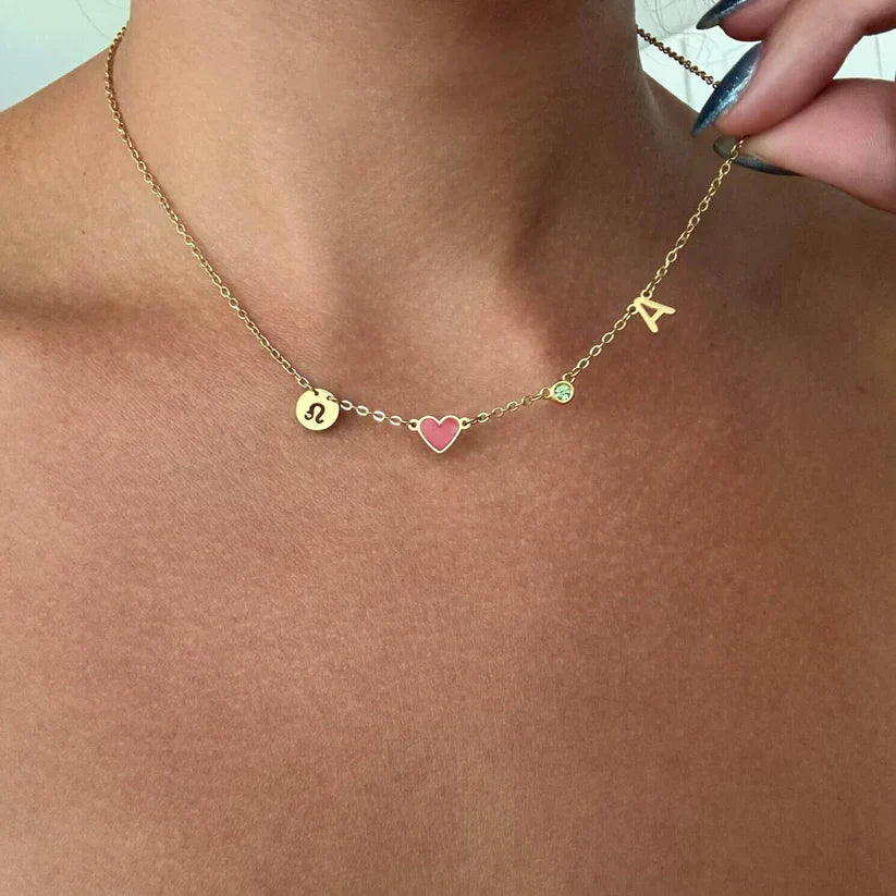 Amoura™ | Ketting met Hartje en Initiaal