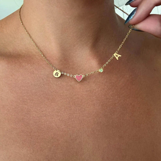 Amoura™ | Ketting met Hartje en Initiaal