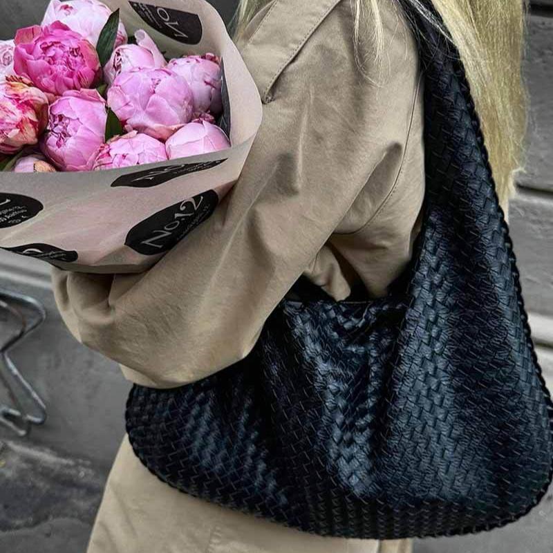 VOVIA | Geweven Oversized Schoudertas