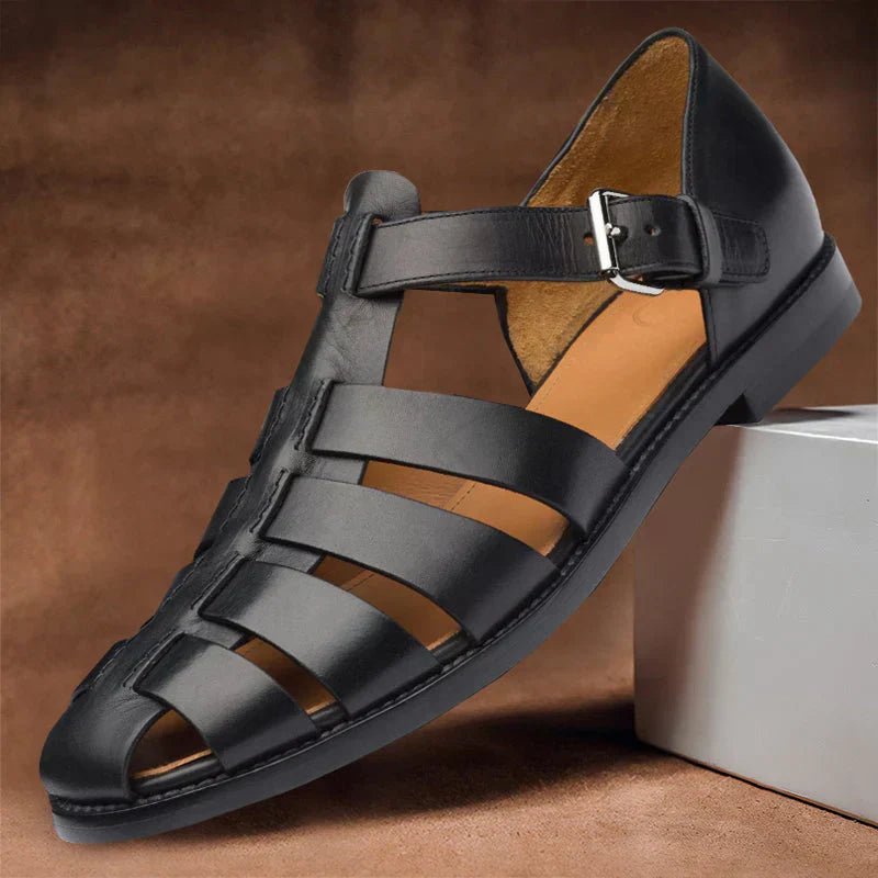 Daviro™ | Luxe Leren Sandalen voor Heren