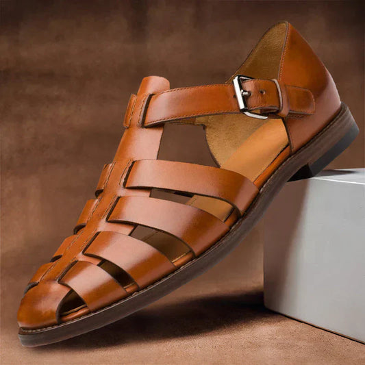 Daviro™ | Luxe Leren Sandalen voor Heren