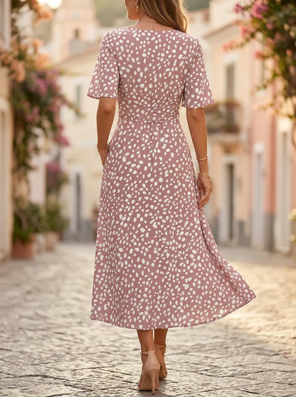 Rosaline™ | Elegante Midi Jurk Met Flatterende Pasvorm